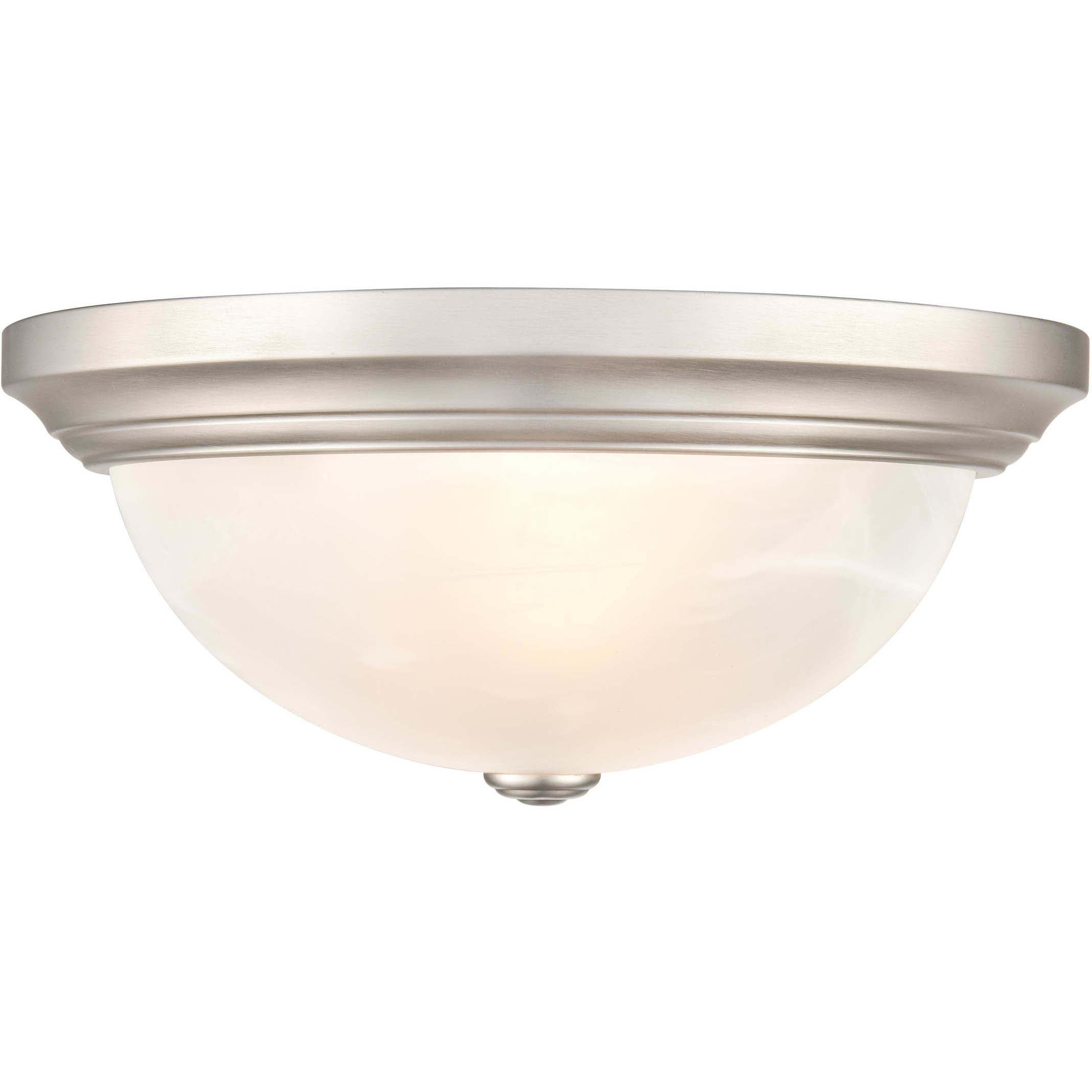 Whitton 2 Light 13 inch Satin Nickel Flush Mount Ceiling Light